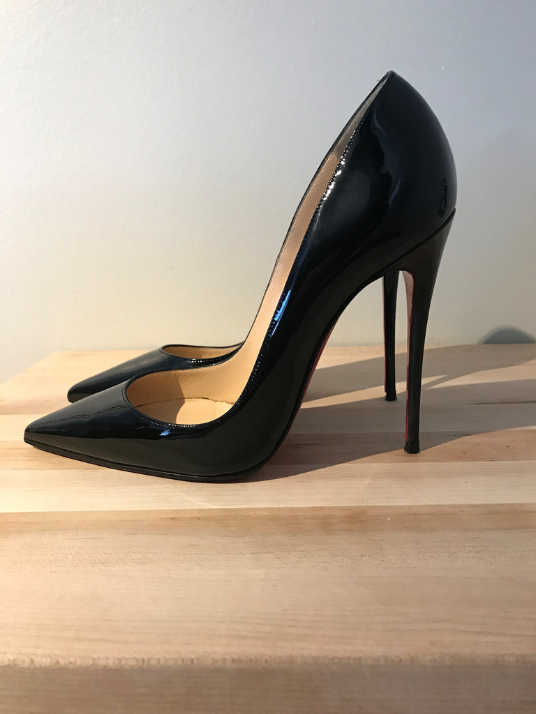 Christian Louboutin So Kate Patent Black 37.5 – Consignment